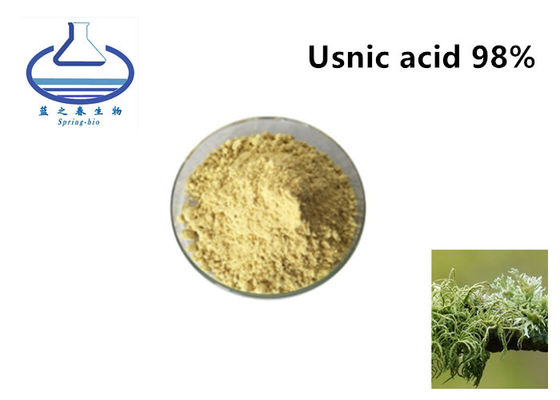 Usnic Acid 98 Ectoin In Skincare CAS 125-46-2 Sarı İnce Toz